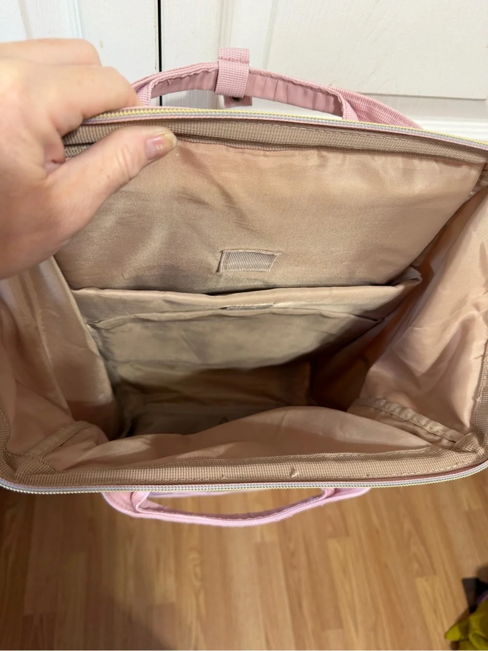 BAGSMART Pink Convertible Backpack Tote for Women